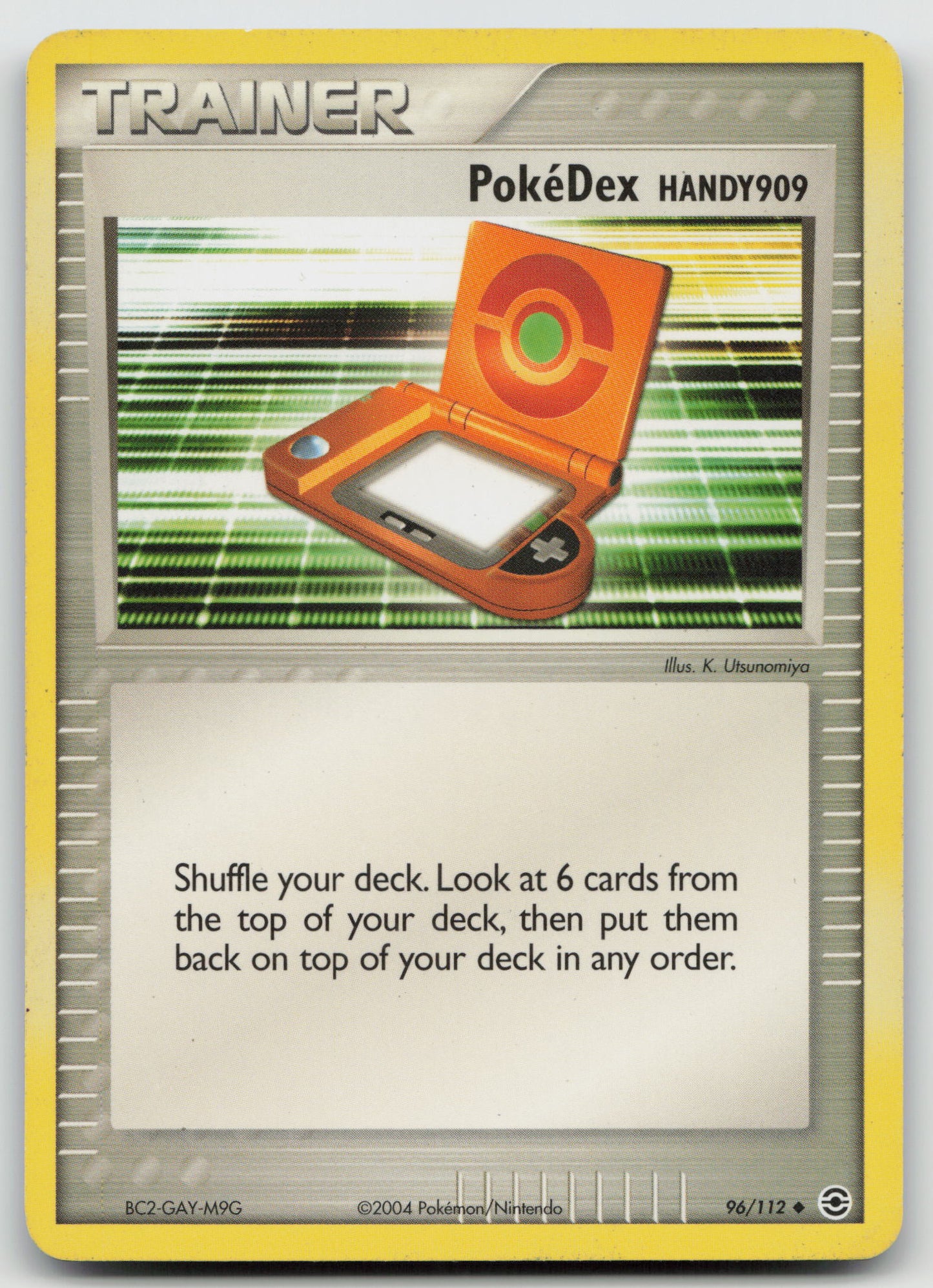 PokeDex (HANDY909) Uncommon Normal RG 96/112 NM