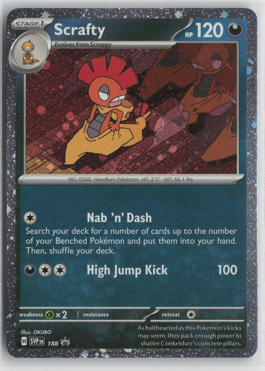 Scrafty - (Cosmos Holo) Promo Holo SVP 188 NM