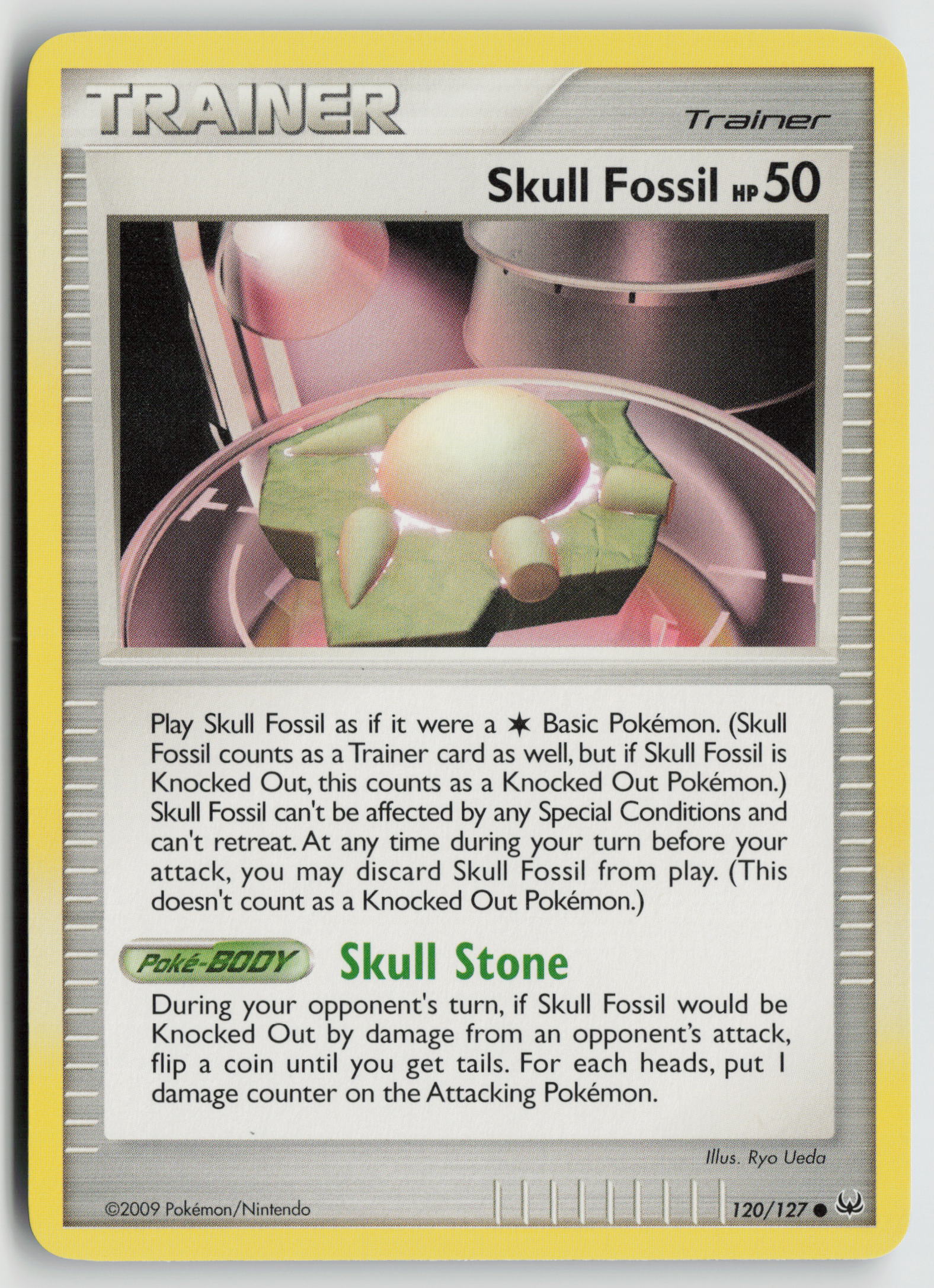 Skull Fossil Common Platinum 120/127 NM