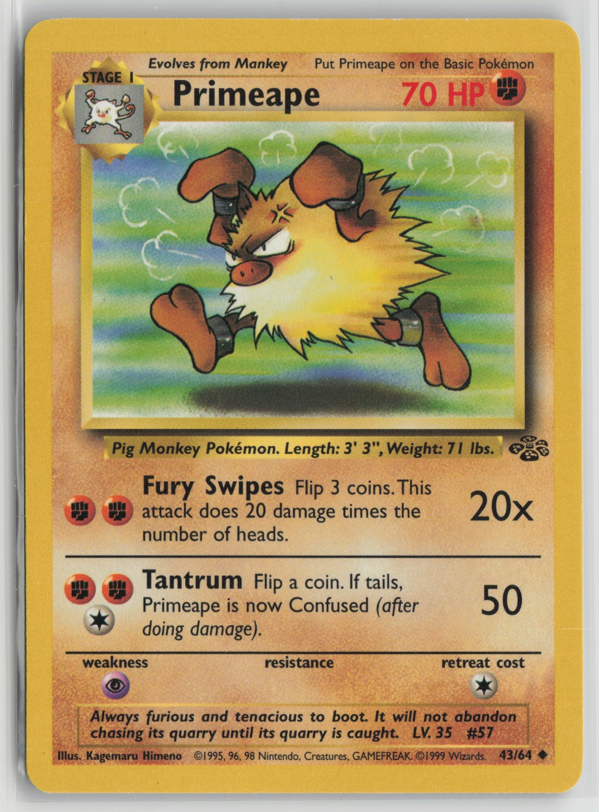 Primeape Uncommon Unlimited JU 43/64 LP