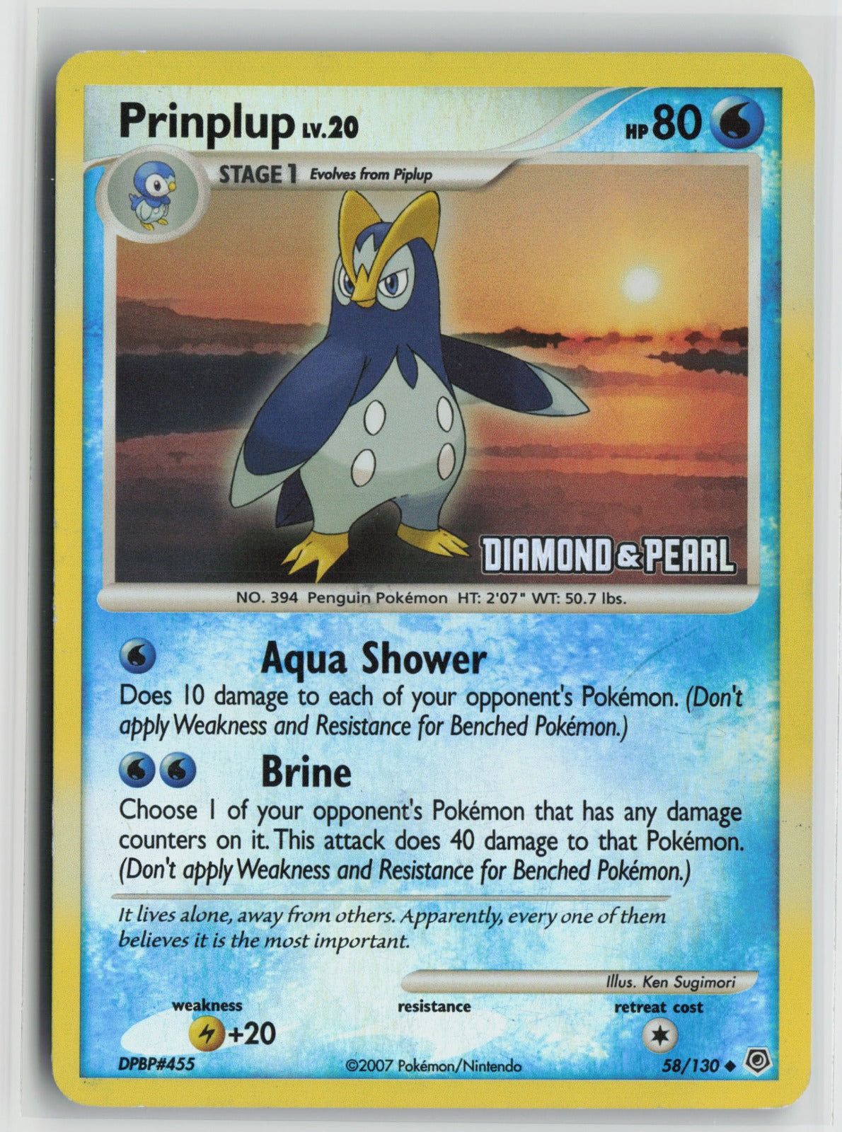Prinplup - 58/130 [Diamond & Pearl] Promo Holo BKP 058/130 HP