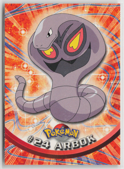 Arbok #24 Topps TV Animation Series 1999 Non-Holo NM