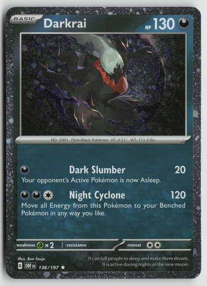 Darkrai (Cosmos Holo) Rare Holo MCAP 136/197 NM
