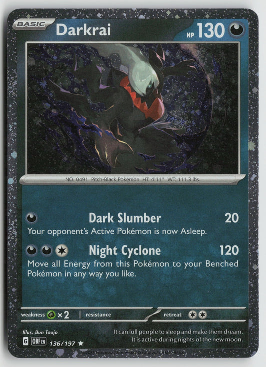 Darkrai (Cosmos Holo) Rare Holo MCAP 136/197 NM