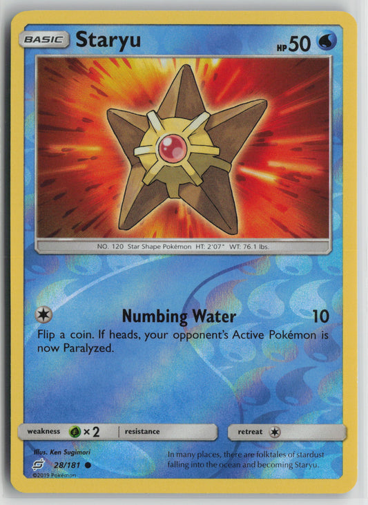 Staryu Common SM Reverse- Team Up 28/181 NM