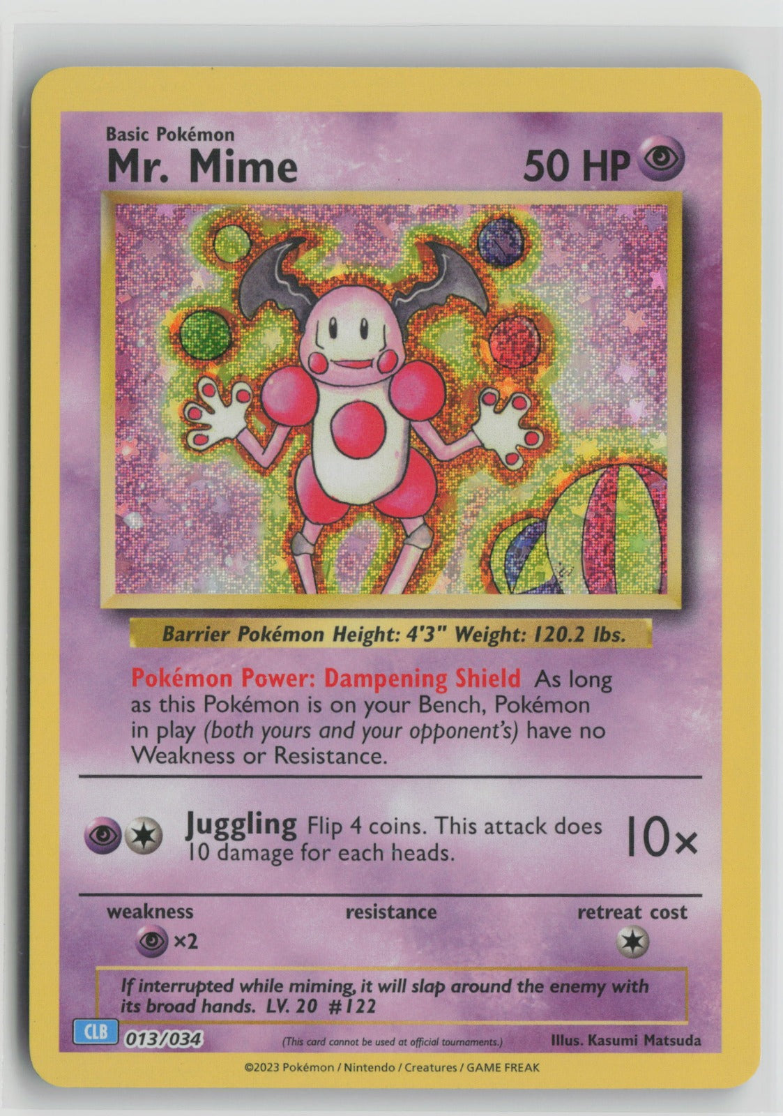 Mr. Mime Classic Collection Holo CL 013/034 NM