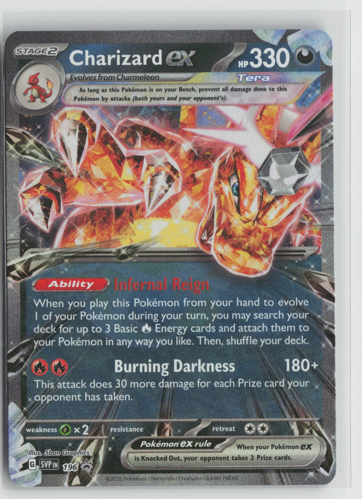 Charizard ex - Promo Holo SVP 196 NM
