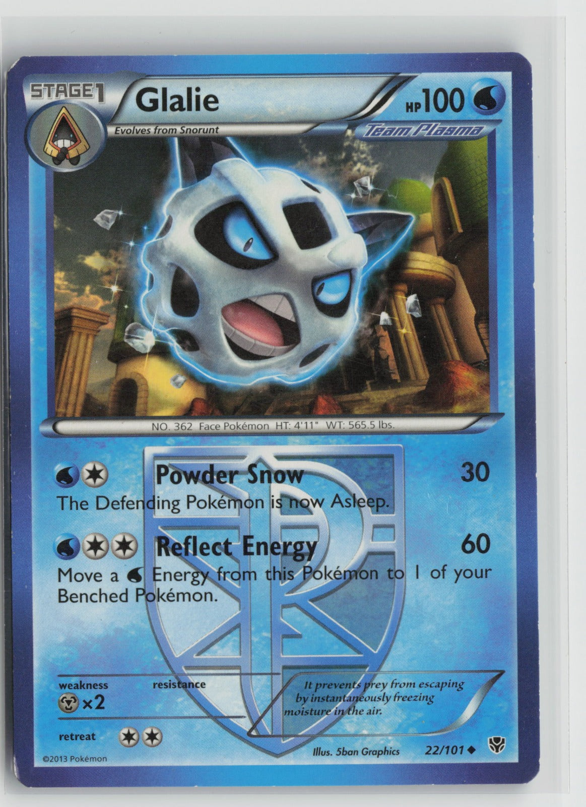 Glalie (Team Plasma) Uncommon PLB 22/101 HP