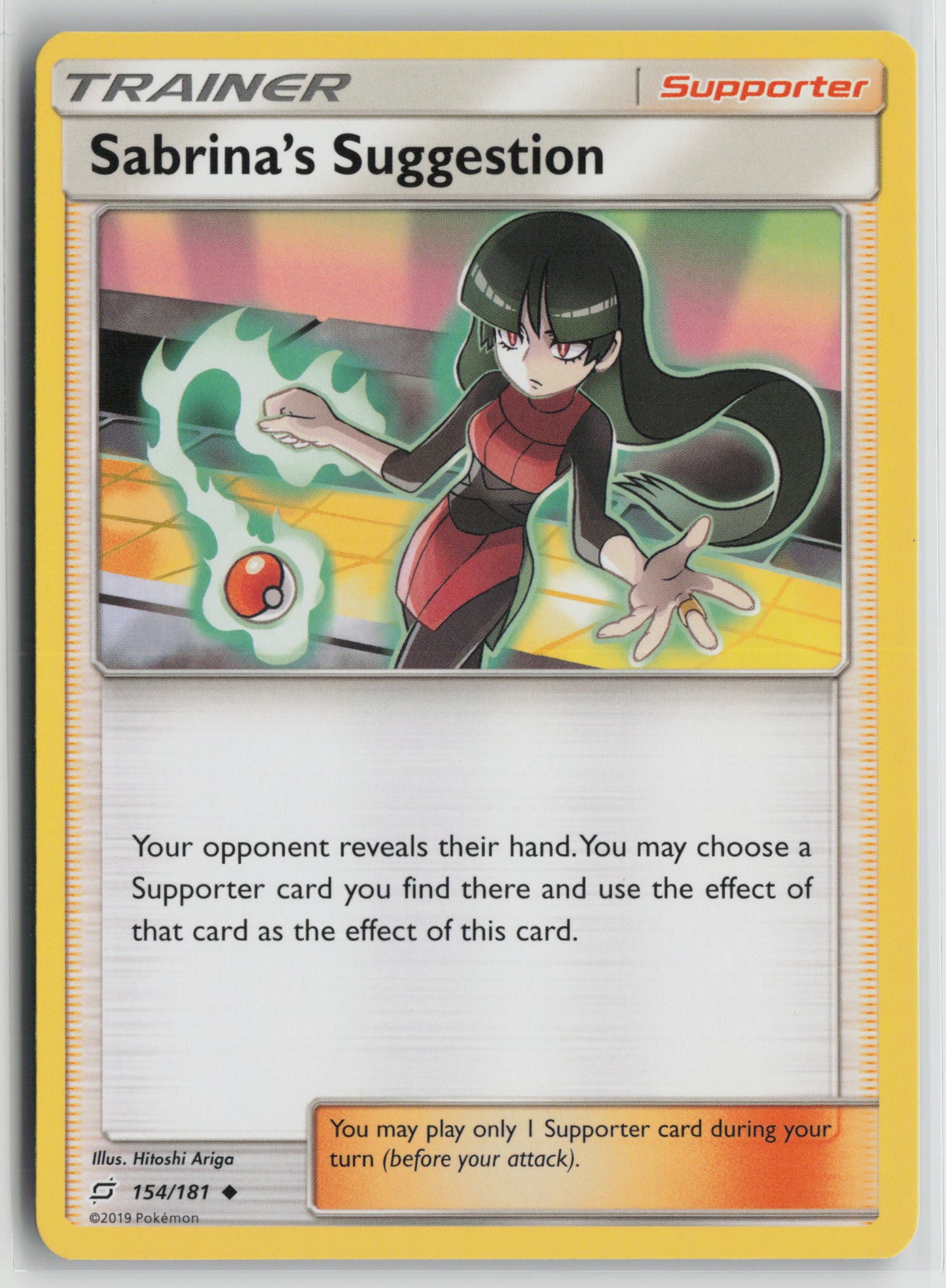 Sabrina's Suggestion Uncommon SM - Team Up 154/181 NM