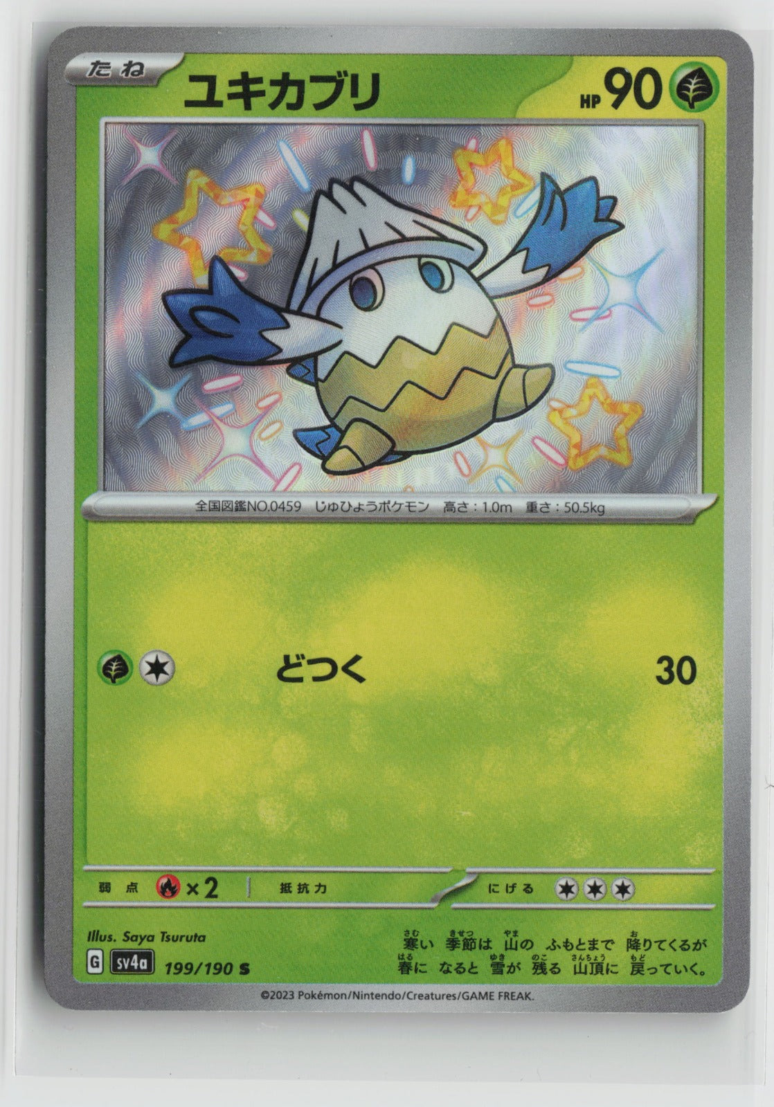 Snover - Shiny Rare Holo SV4a 199/190 NM