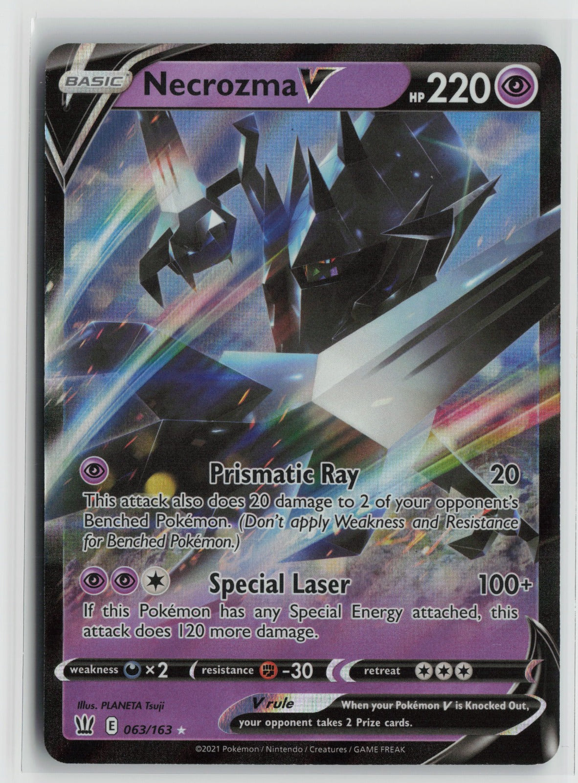 Necrozma V Ultra Rare Holo SWSH05 063/163 NM
