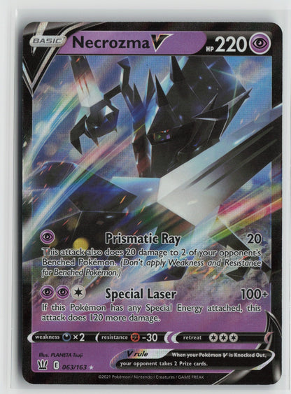 Necrozma V Ultra Rare Holo SWSH05 063/163 NM