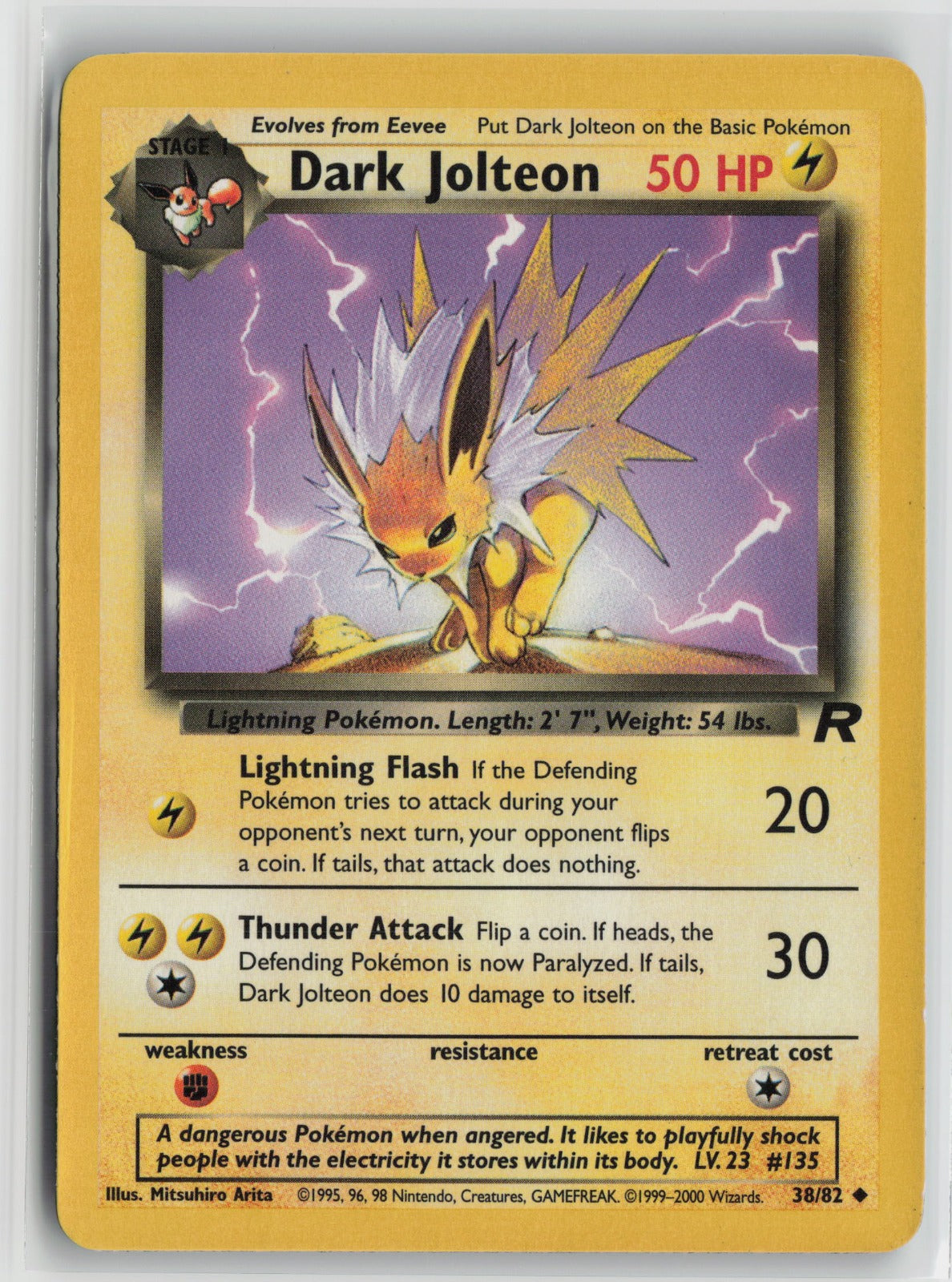 Dark Jolteon Uncommon Unlimited TR 38/82 LP