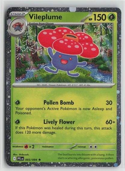 Vileplume (Cosmos Holo) Rare Holo MCAP 003/094 NM
