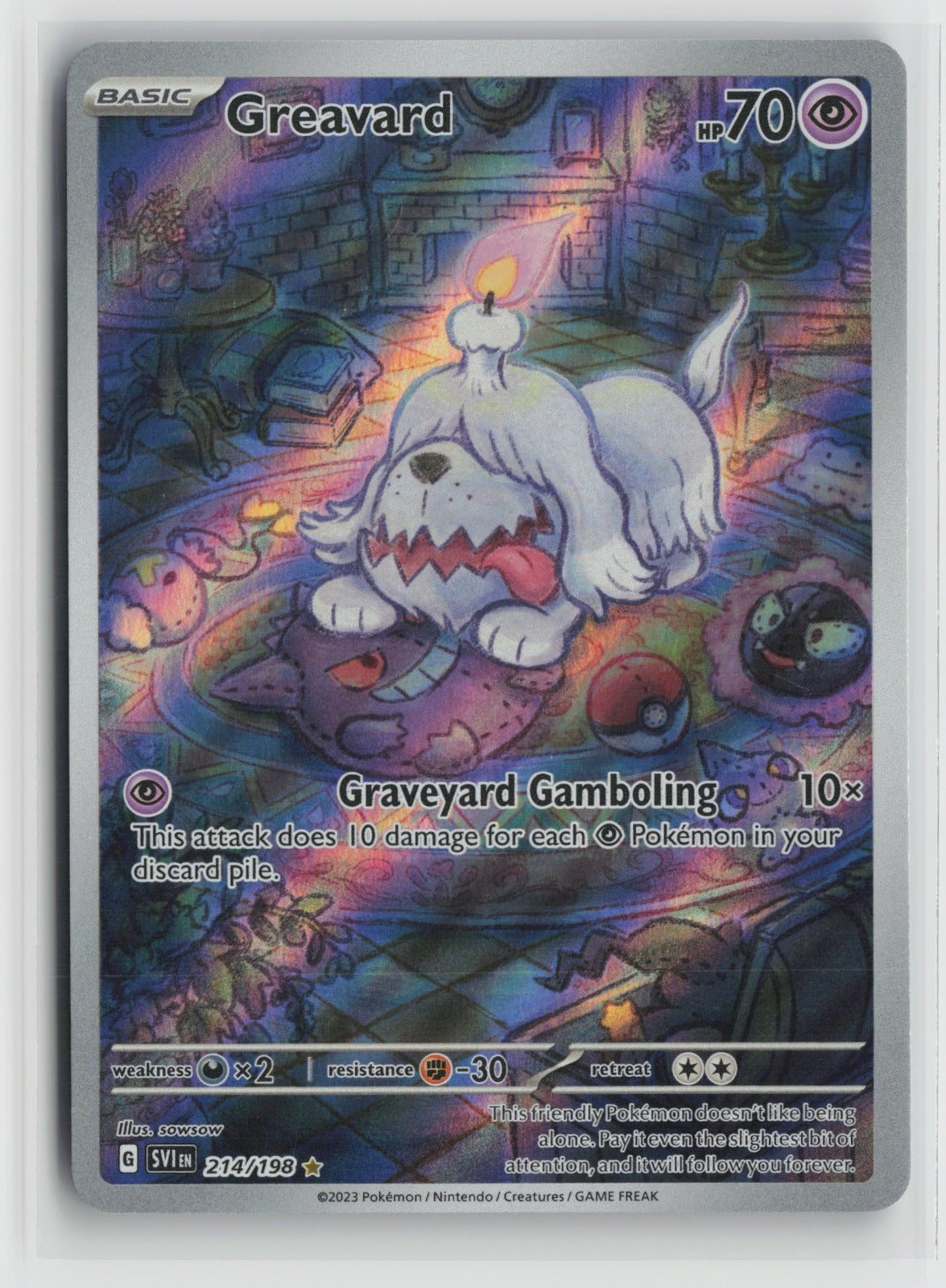 Greavard - Illustration Rare Holo SVI 214/198 NM