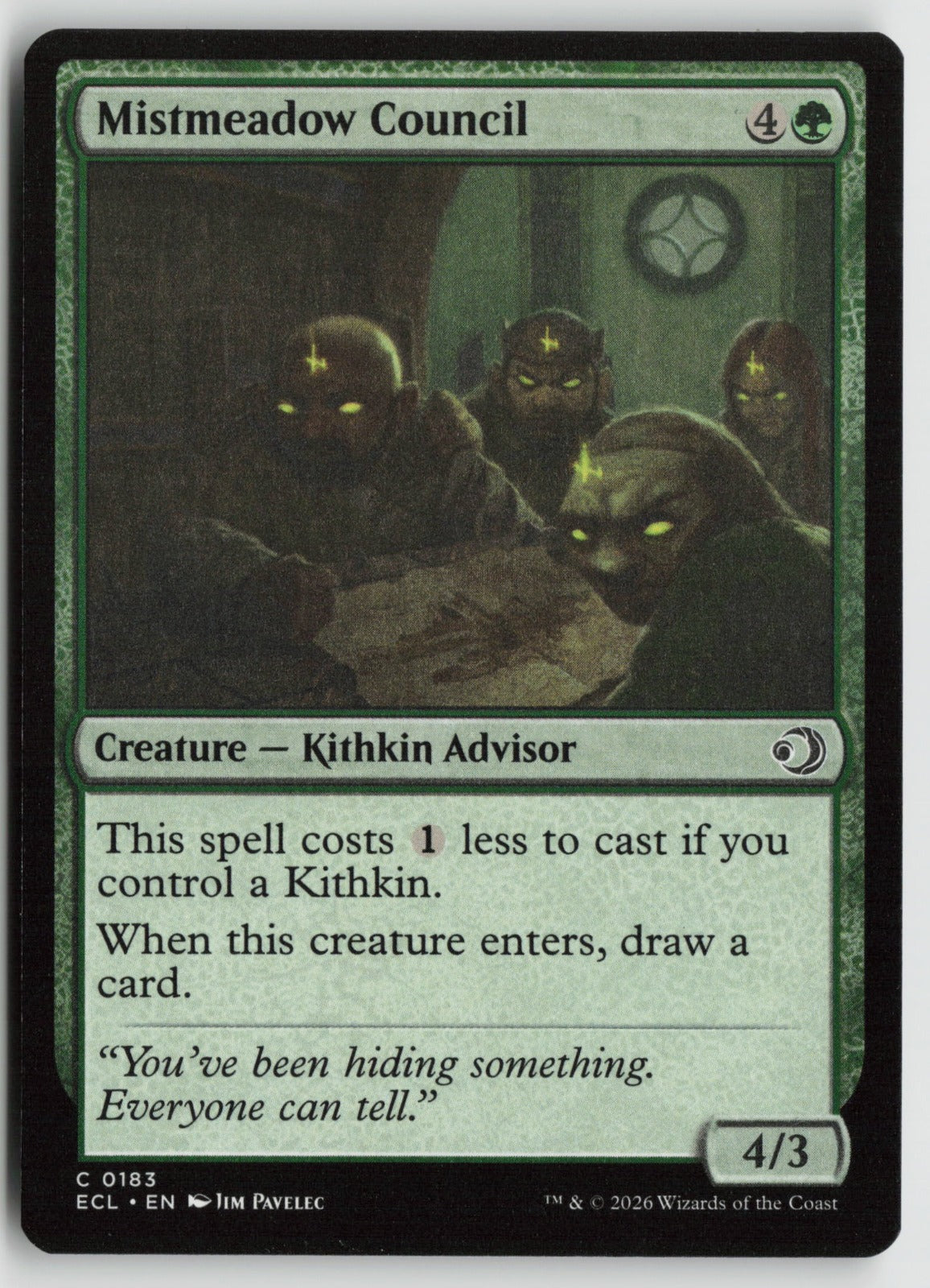 Mistmeadow Council C ECL 183 NM