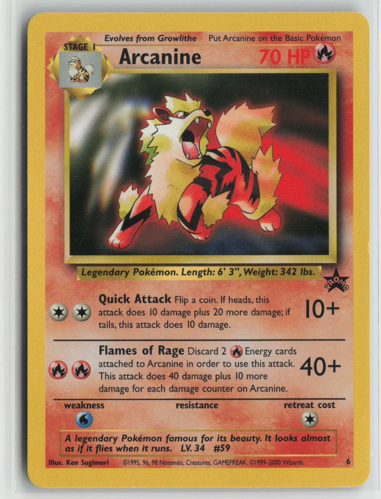 Arcanine Promo PR 06/53 LP