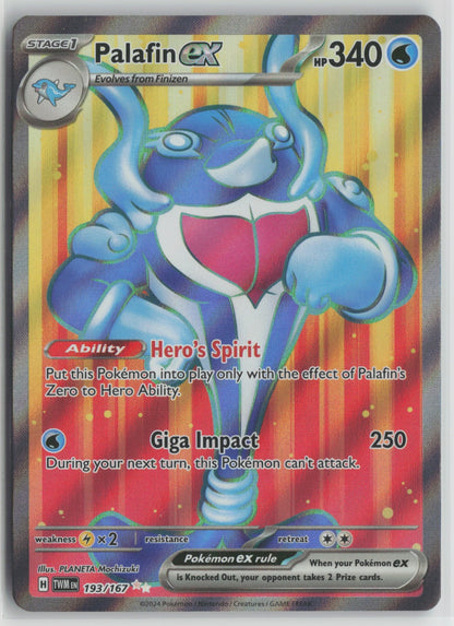 Palafin ex Ultra Rare Holo TWM 193/167 NM