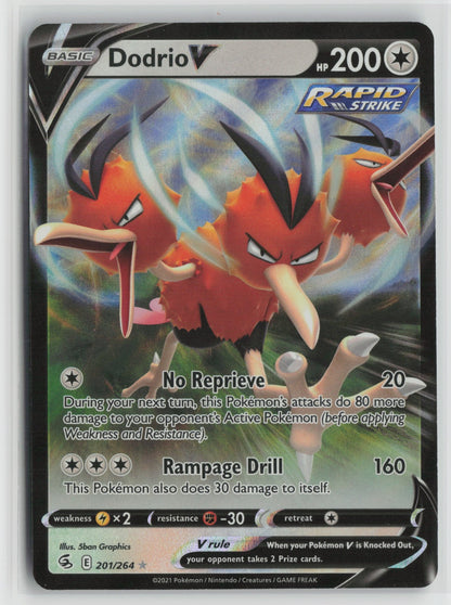 Dodrio V Ultra Rare Holo SWSH08 201/264 NM