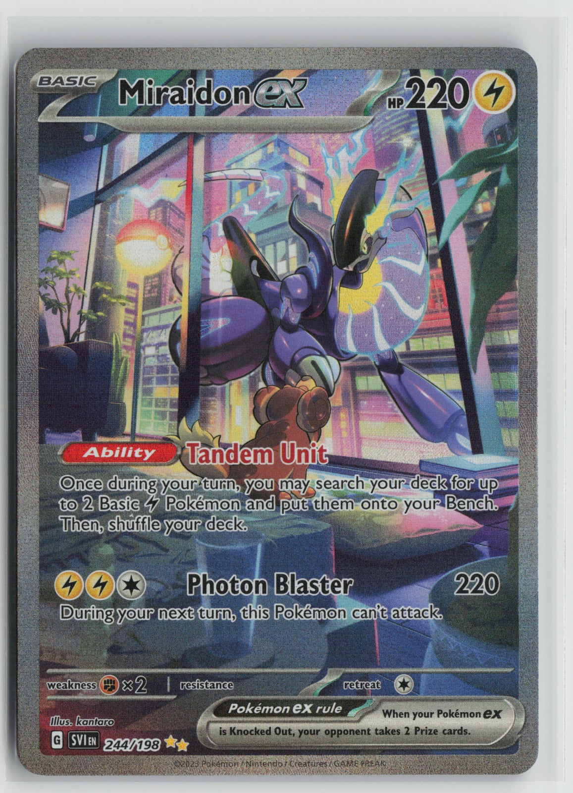 Miraidon ex Special Illustration Rare Holo SVI 244/198 NM