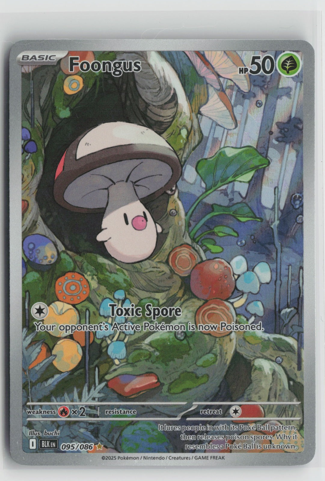 Foongus - Illustration Rare Holo BLK 095/086 NM