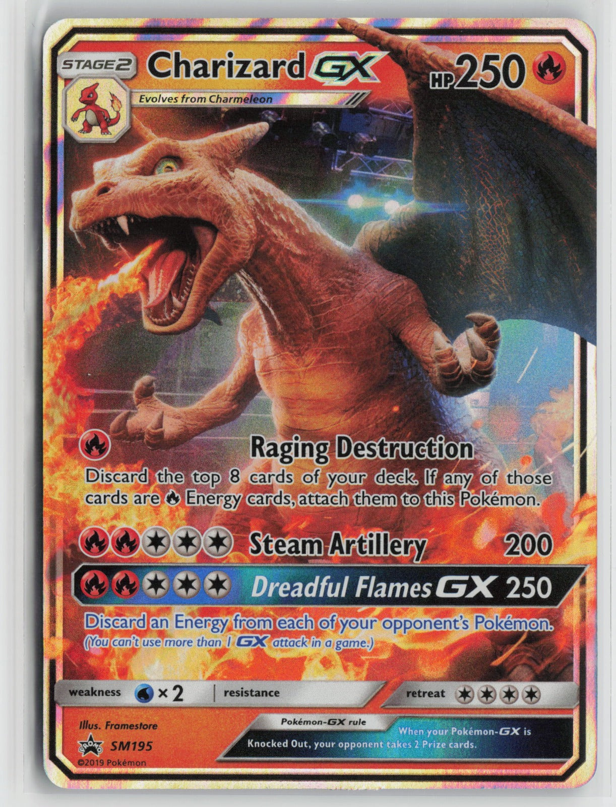 Charizard GX Promo Holo SMP SM195 NM