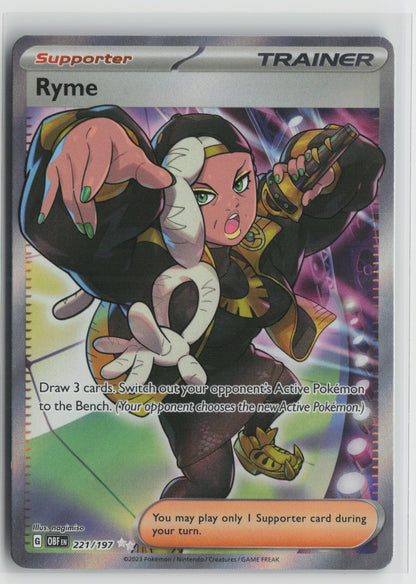 Ryme - Ultra Rare Holo OBF 221/197 NM