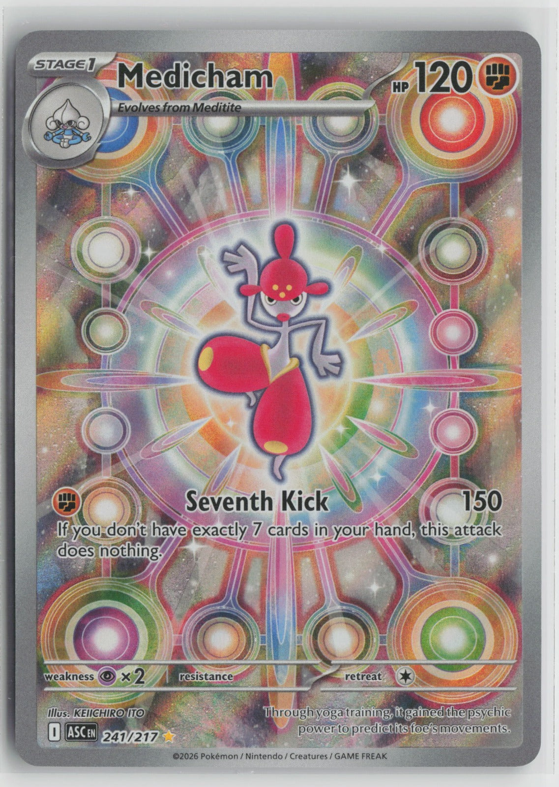 Medicham - Illustration Rare Holo ASC 241/217 NM