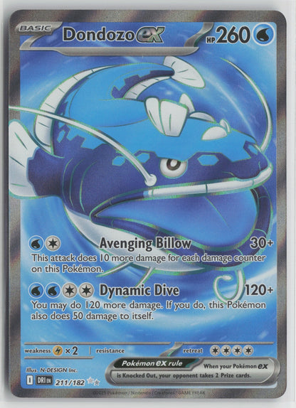 Dondozo ex - Ultra Rare Holo DRI 211/182 NM