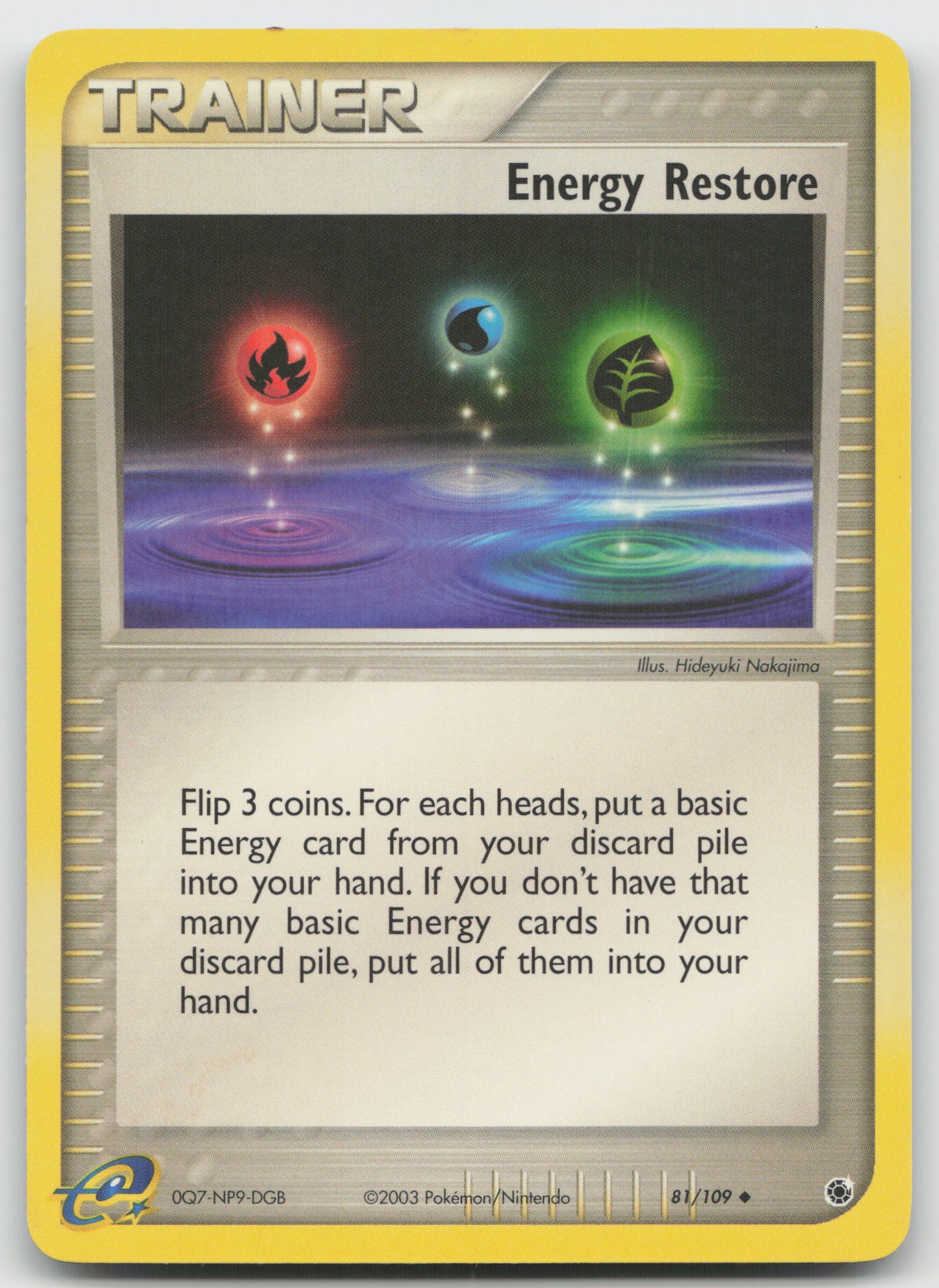Energy Restore Uncommon Ruby and Sapphire 81/109 LP