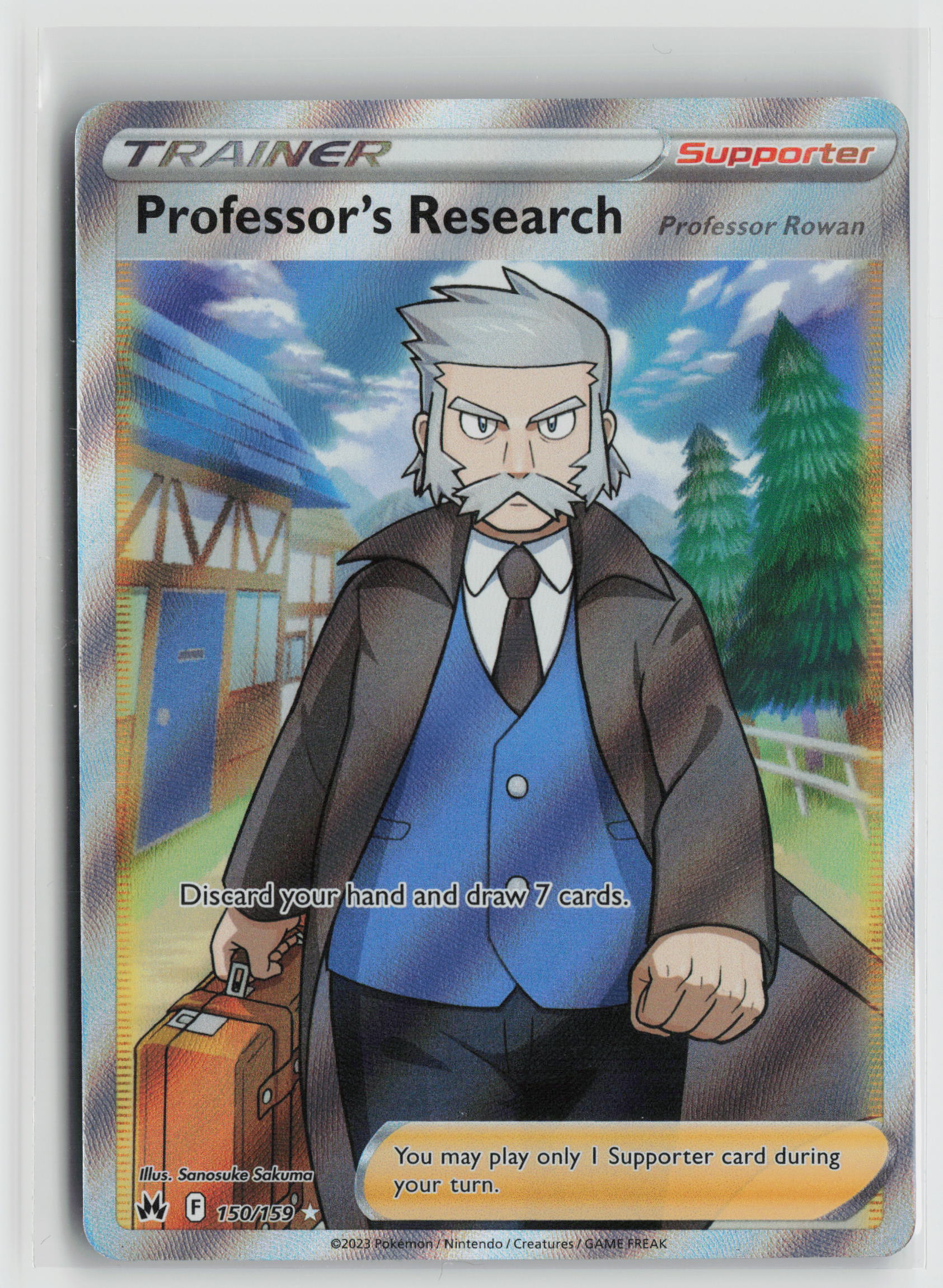 Professor's Research (Full Art) Ultra Rare Crown Zenith 150/159 NM