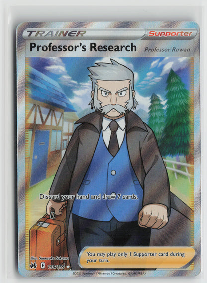 Professor's Research (Full Art) Ultra Rare Crown Zenith 150/159 NM