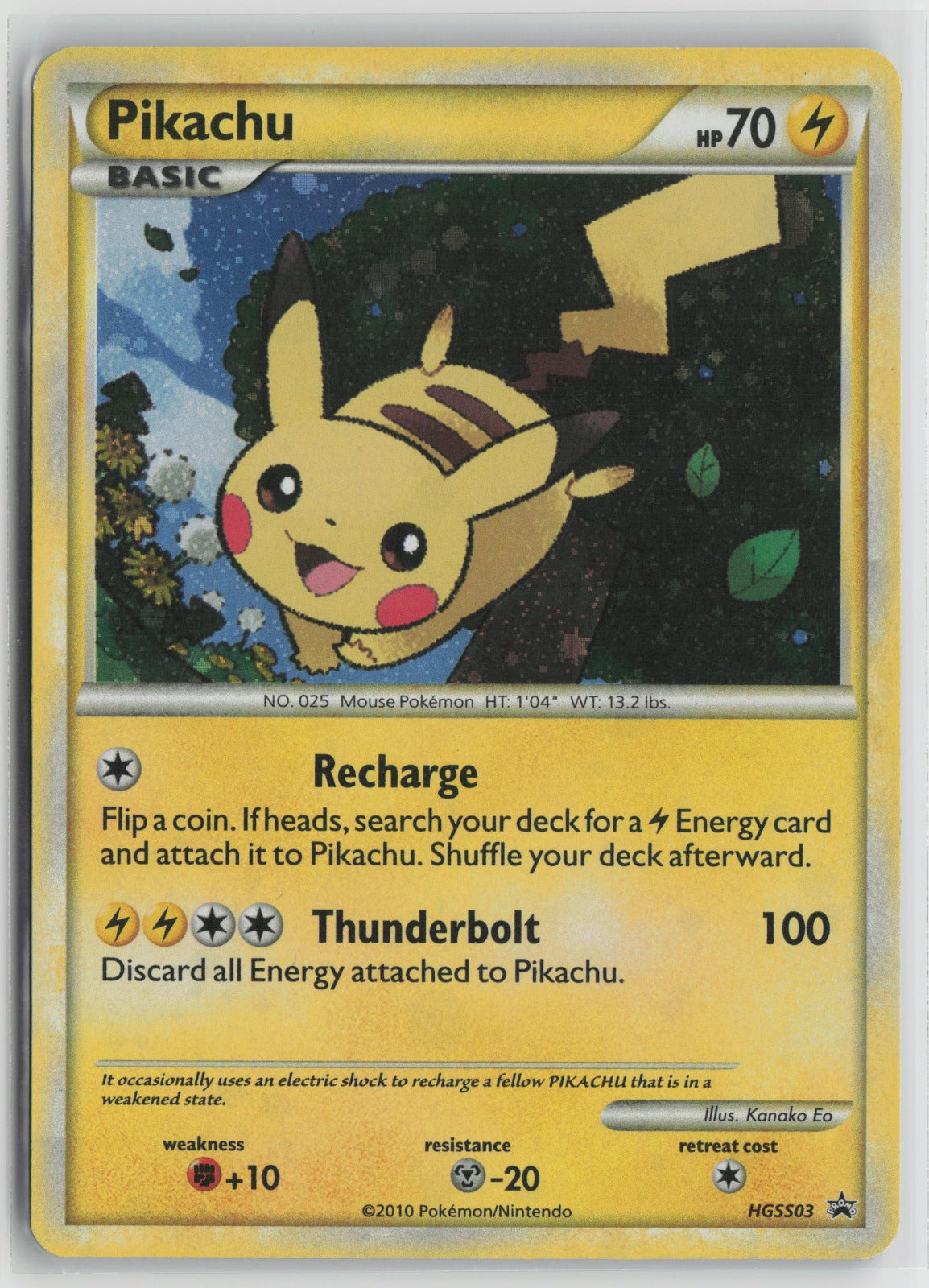 Pikachu - Promo Holo PR HGSS03 LP