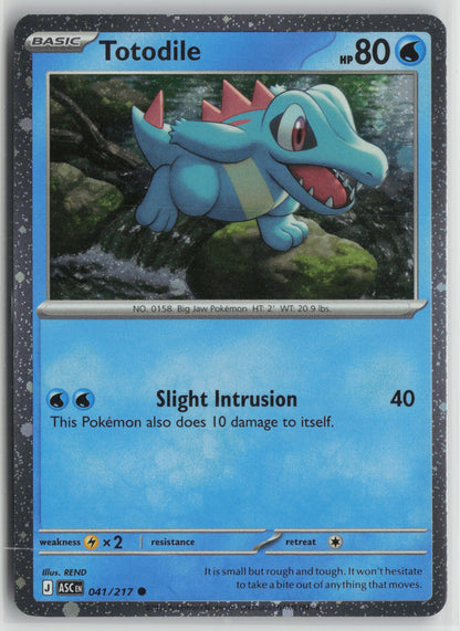 Totodile (Cosmos Holo) Common Miscellaneous Cards & Products 041/217 NM