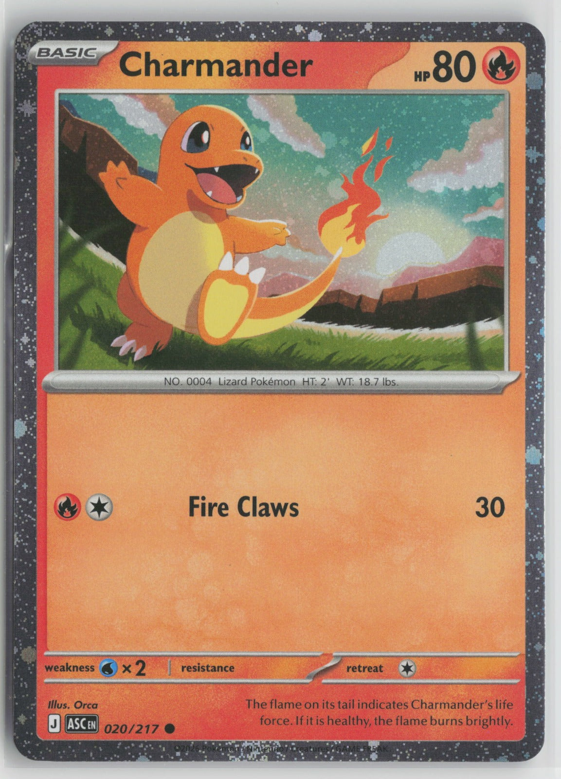 Charmander - (Cosmos Holo) Common Holo MCAP 020/217 NM