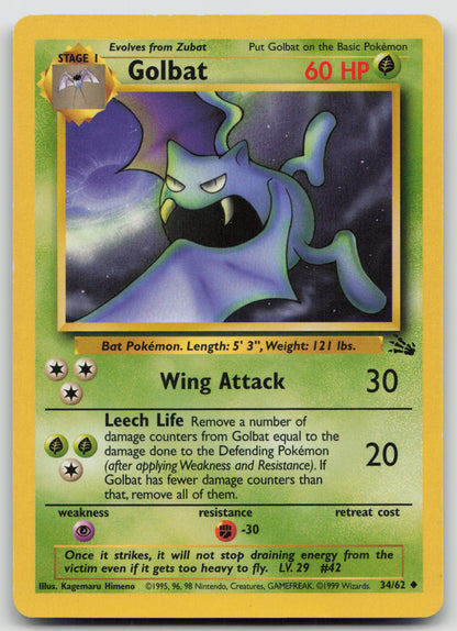 Golbat Uncommon Unlimited FO 34/62 MP