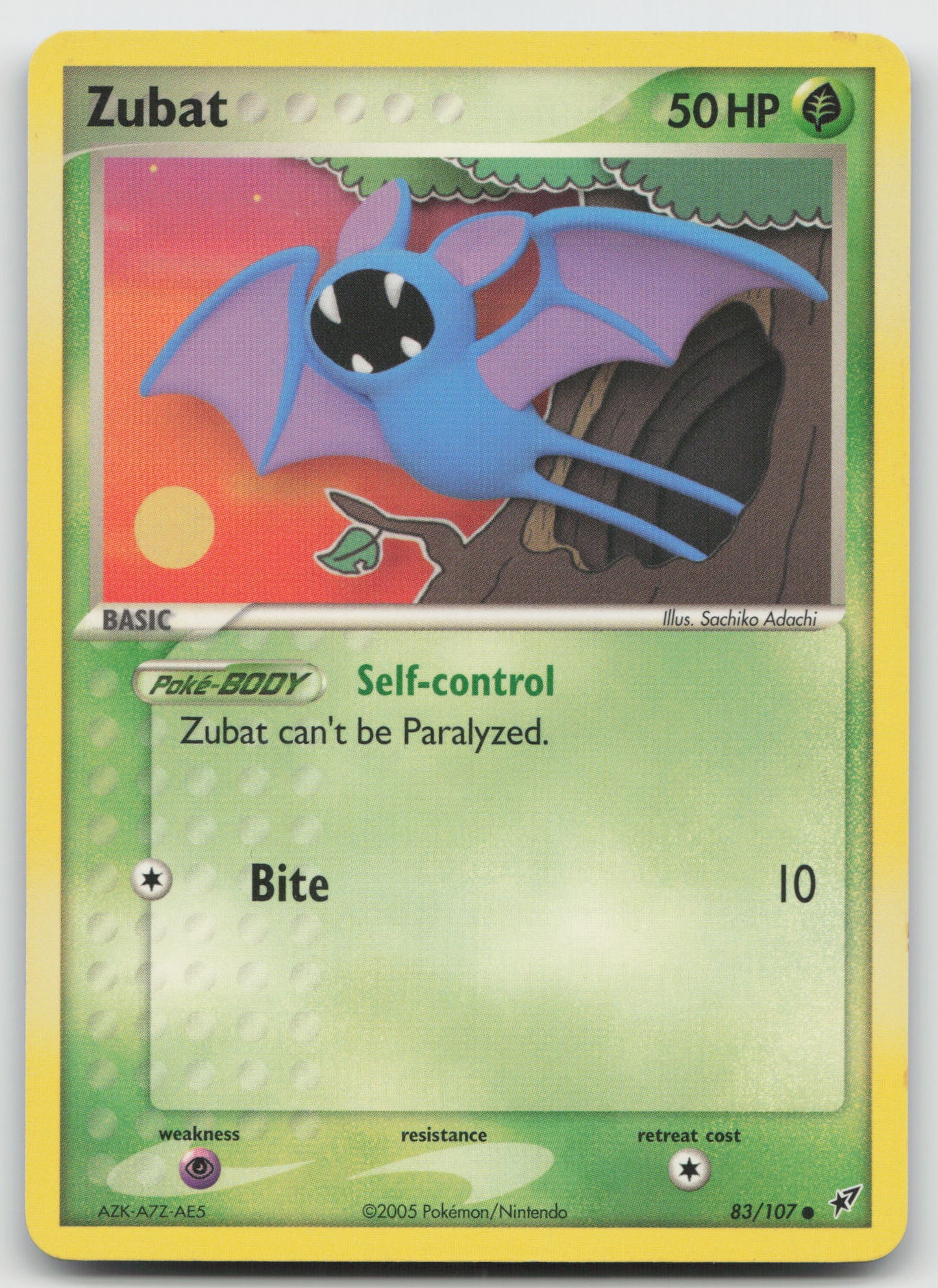 Zubat Common Deoxys 83/107 LP