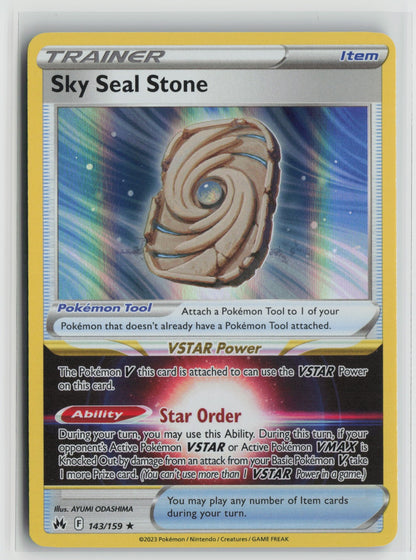 Sky Seal Stone Holo Rare CRZ 143/159 NM
