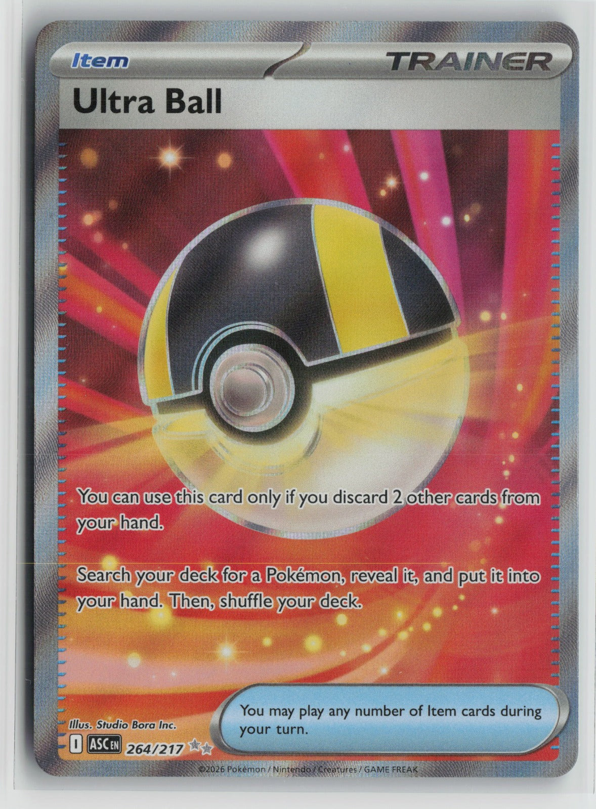 Ultra Ball - Ultra Rare Holo ASC 264/217 NM