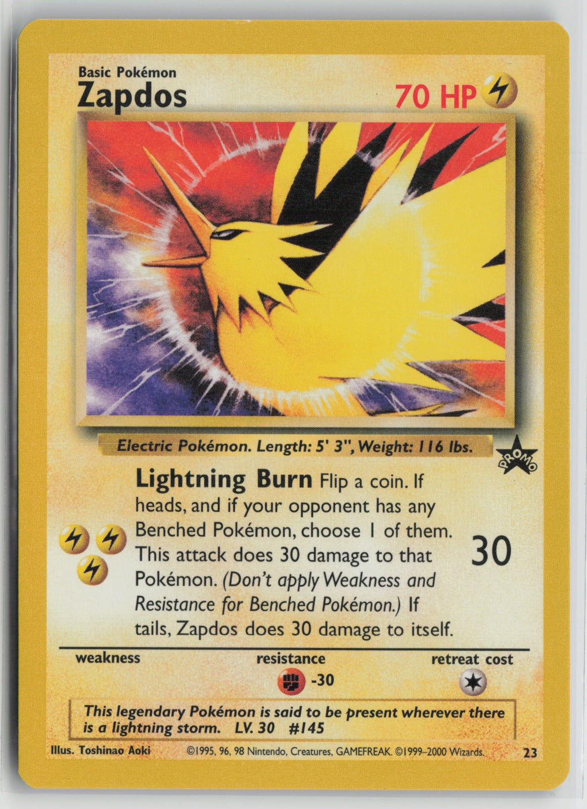 Zapdos Promo PR 23/53 NM