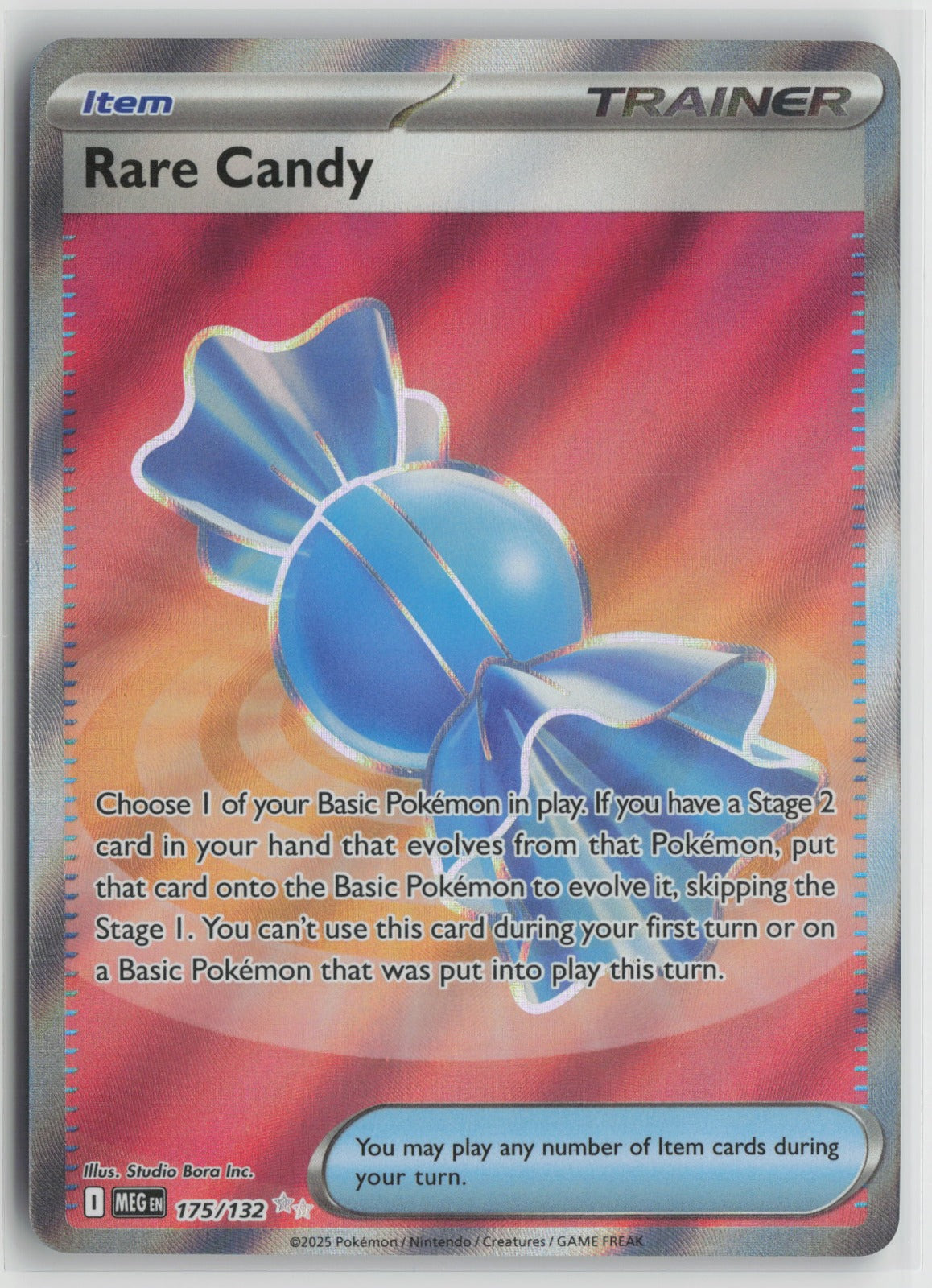 Rare Candy Ultra Rare Holo MEG 175/132 NM