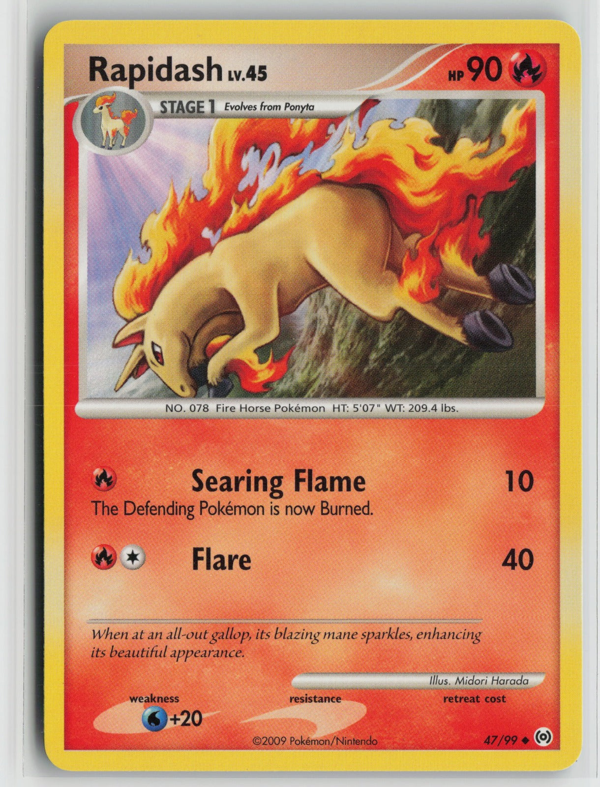 Rapidash (47) Uncommon AR 47/99 NM