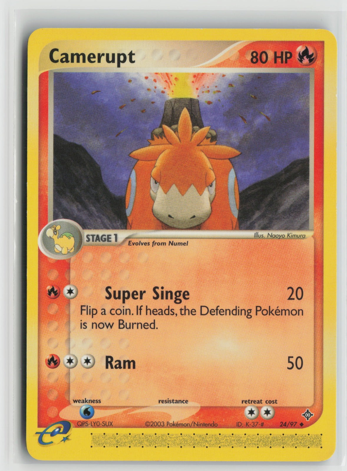 Camerupt Uncommon DR 24/97 NM