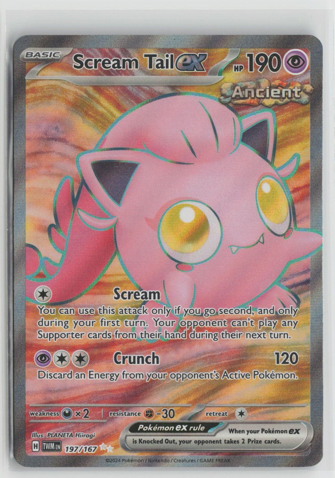 Scream Tail ex - Ultra Rare Holo TWM 197/167 NM