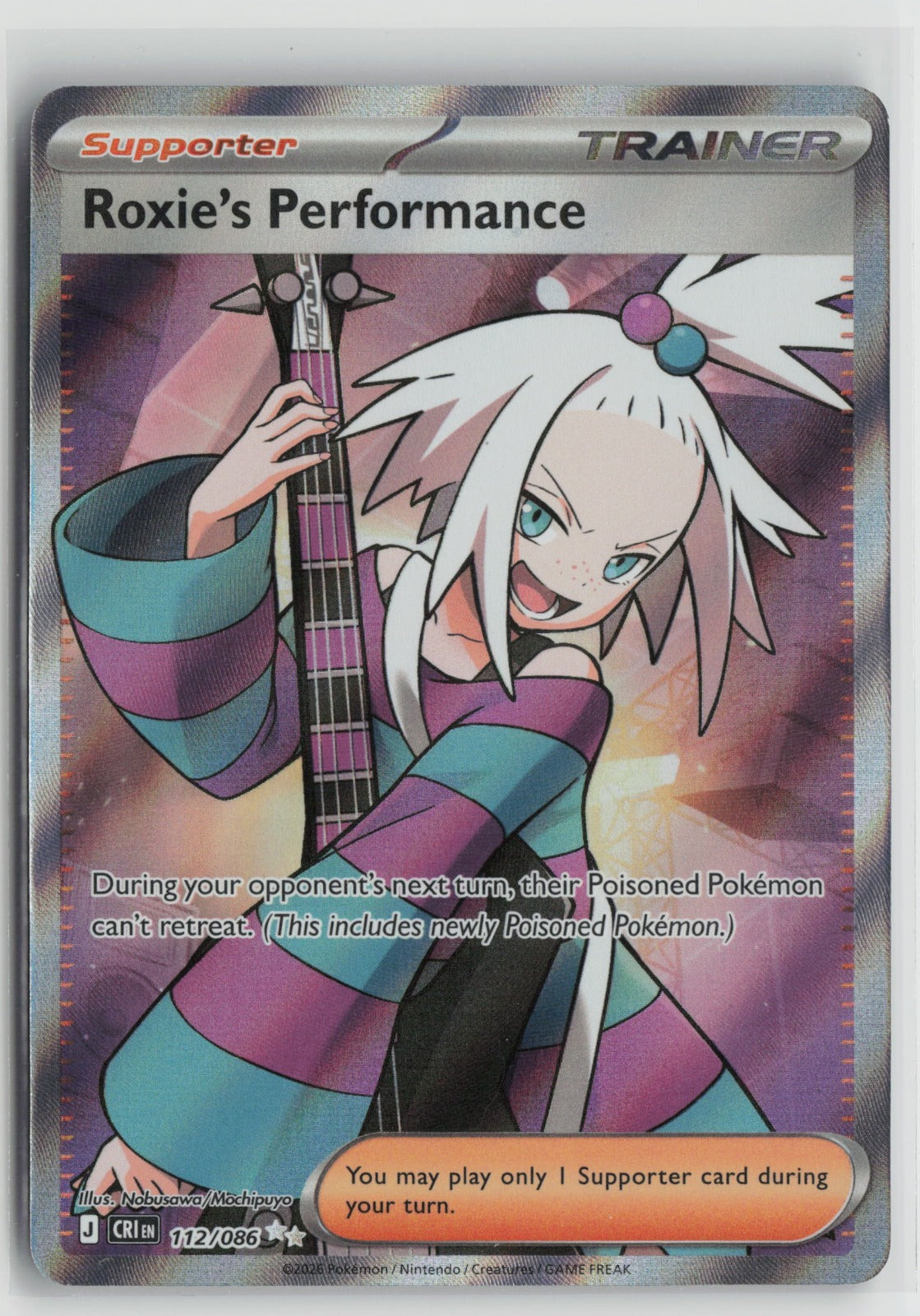 Roxie's Performance - Ultra Rare Holo CRI 112/086 NM