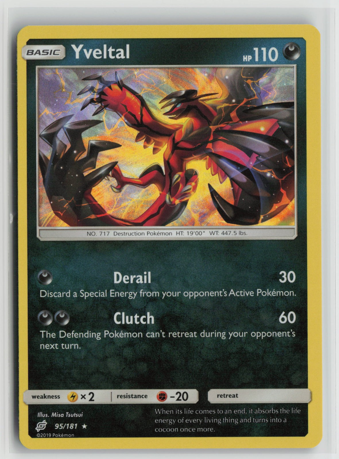 Yveltal Holo Rare SM9 95/181 NM