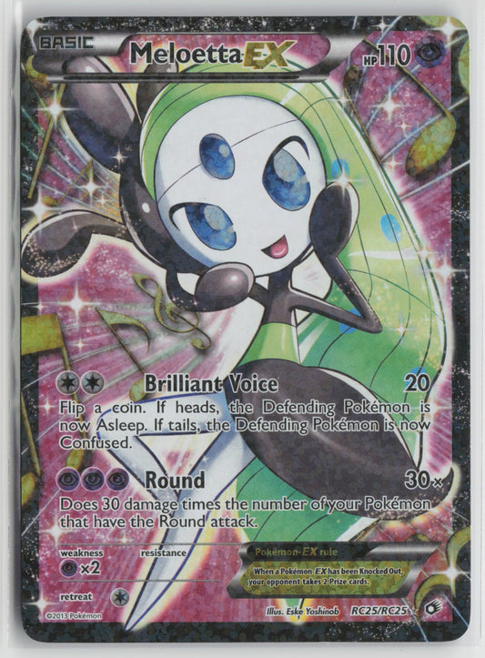 Meloetta EX (Full Art) Ultra Rare Holo LTR RC25/RC25 LP