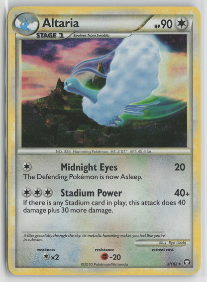 Altaria Holo Rare TM 2/102 NM