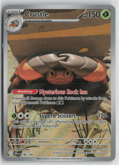 Crustle Illustration Rare Holo DRI 186/182 NM