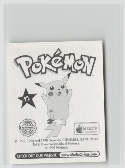 Tentacool - Merlin Topps Sticker 1999 #72 NM (Back)